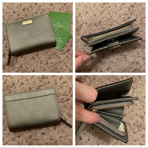 NWT KS Cara Newbury Lane Wallet in Silver - Picture 5 of 6